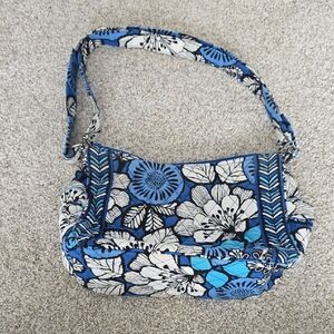 Floral Blue and White Women's Bag